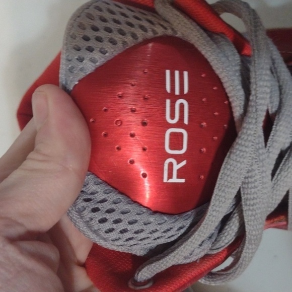 Adidas Derrick Rose basketball shoes red men's 14 hi tops - Picture 13 of 16